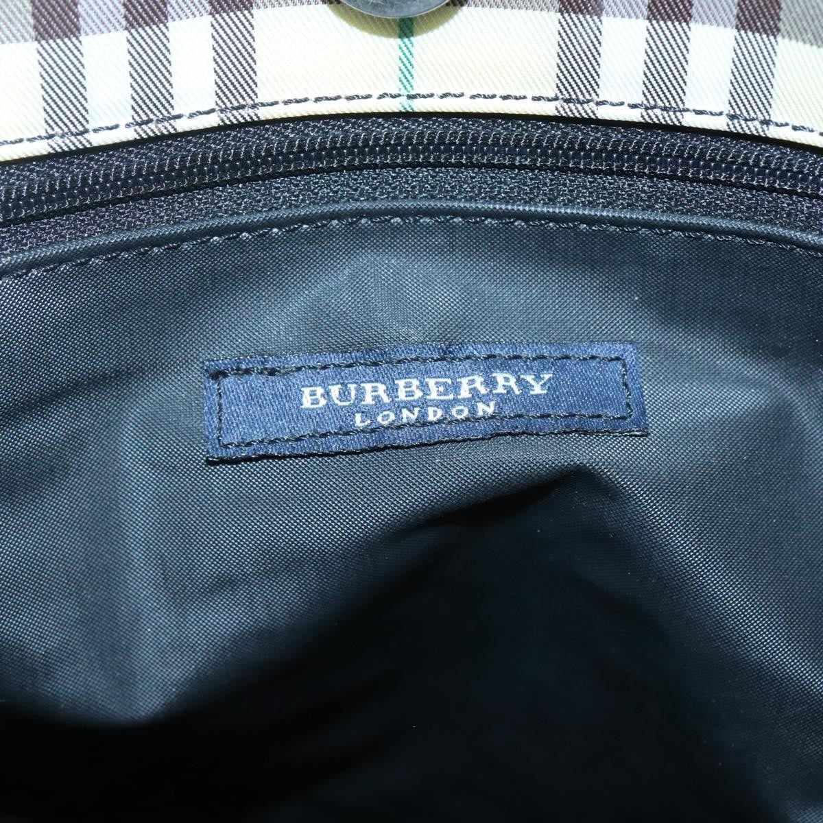 Burberry Nova Handbag Check Pattern, GREEN, NYLON, Handbag
