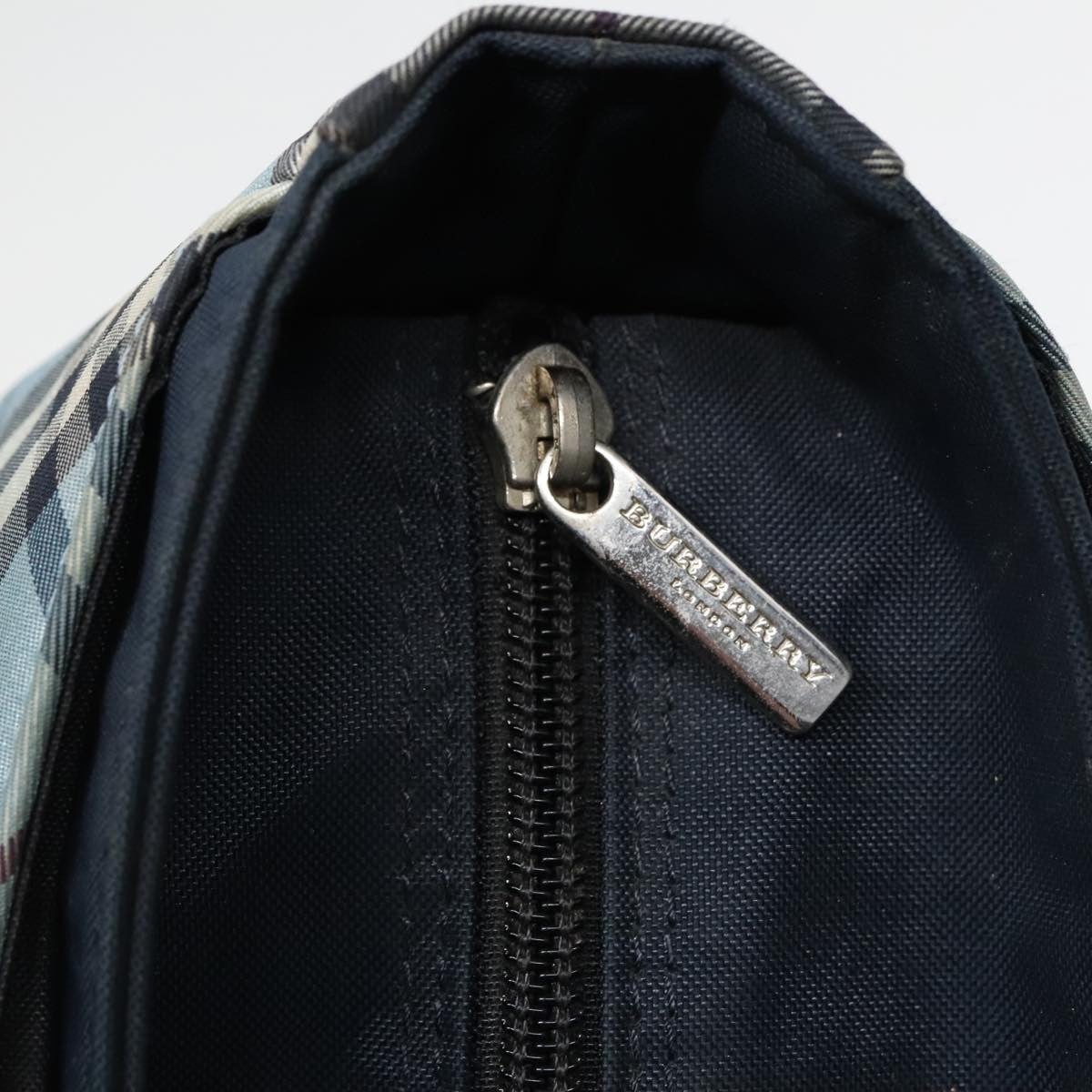 Burberry Nova Check Tote Nylon, BLUE, NYLON, Tote bag