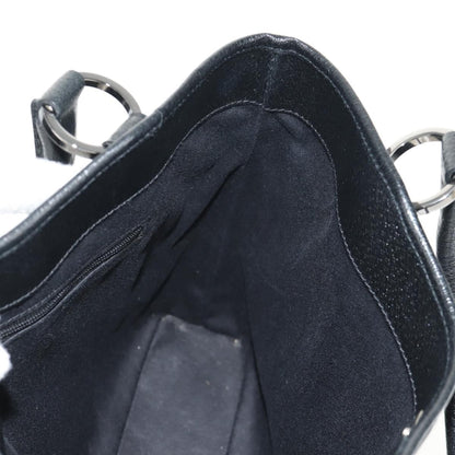 Gucci Vintage Ring Tote GG Canvas with Leather, BLACK, CANVAS, Handbag