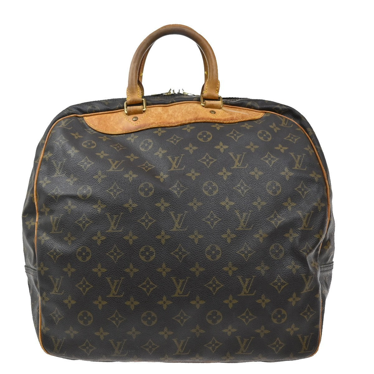 Louis Vuitton Evasion Travel Bag Monogram Canvas, BROWN, LEATHER, Travel bag