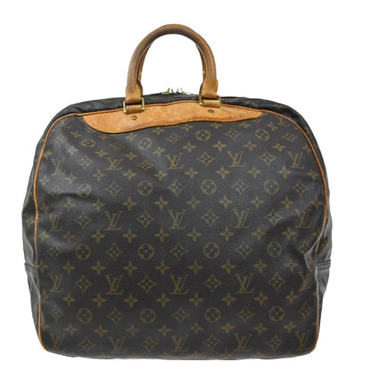 Louis Vuitton Evasion Travel Bag Monogram Canvas, BROWN, LEATHER, Travel bag