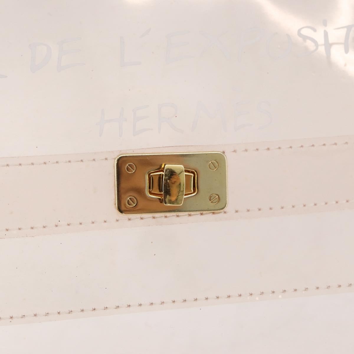 Hermes Kelly Souvenir Bag Vinyl, Clear, Plastic, Handbag