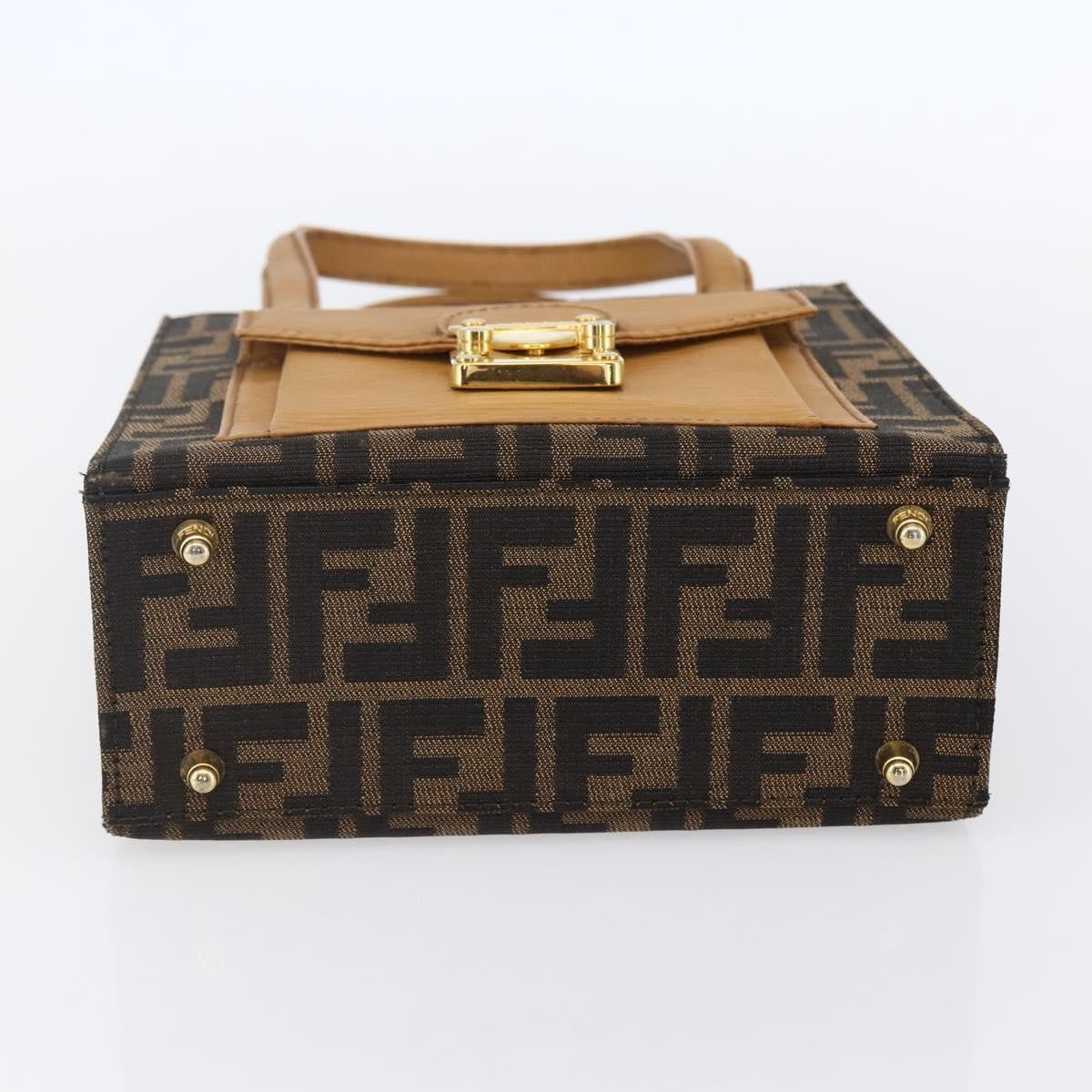 Fendi Vintage Top Handle Bag Zucca canvas, BROWN, CANVAS, Handbag