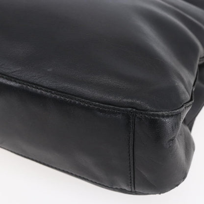 Loewe Anagram Shoulder Bag Leather, BLACK, LEATHER, Shoulder bag