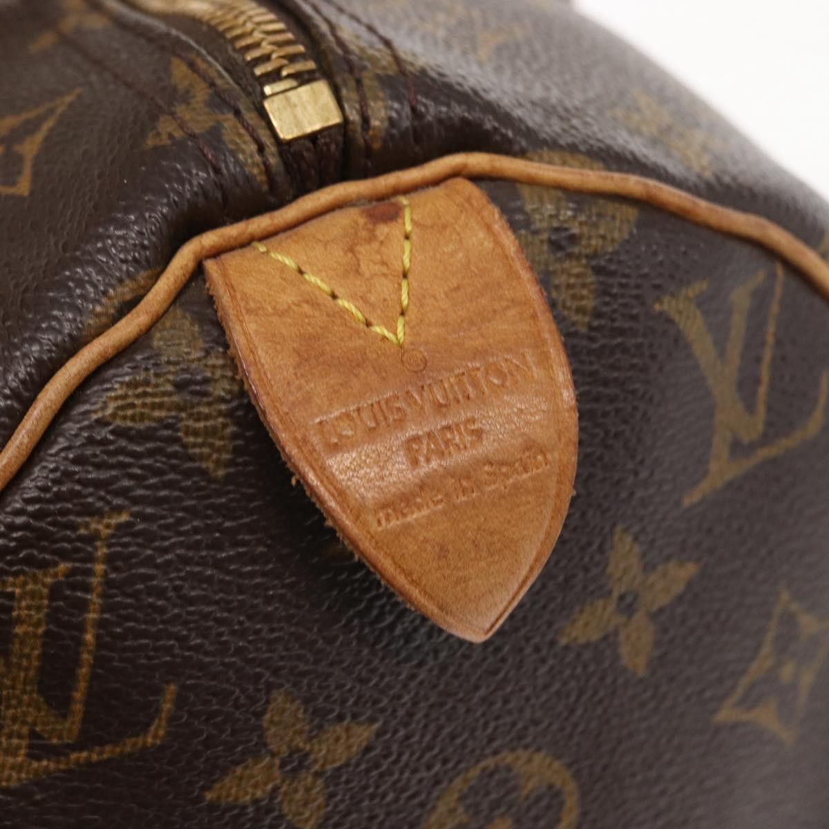 Louis Vuitton Speedy Handbag Monogram Canvas, BROWN, CANVAS, Travel bag