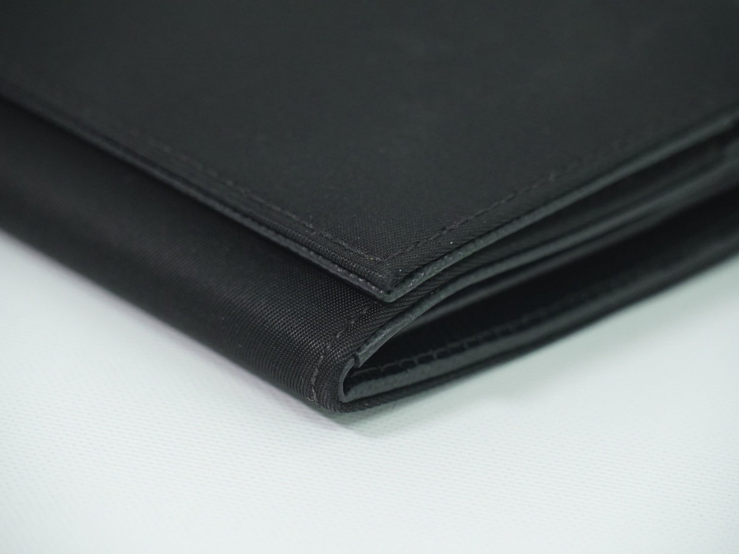 Prada Continental Wallet Tessuto, BLACK, NYLON, Wallets