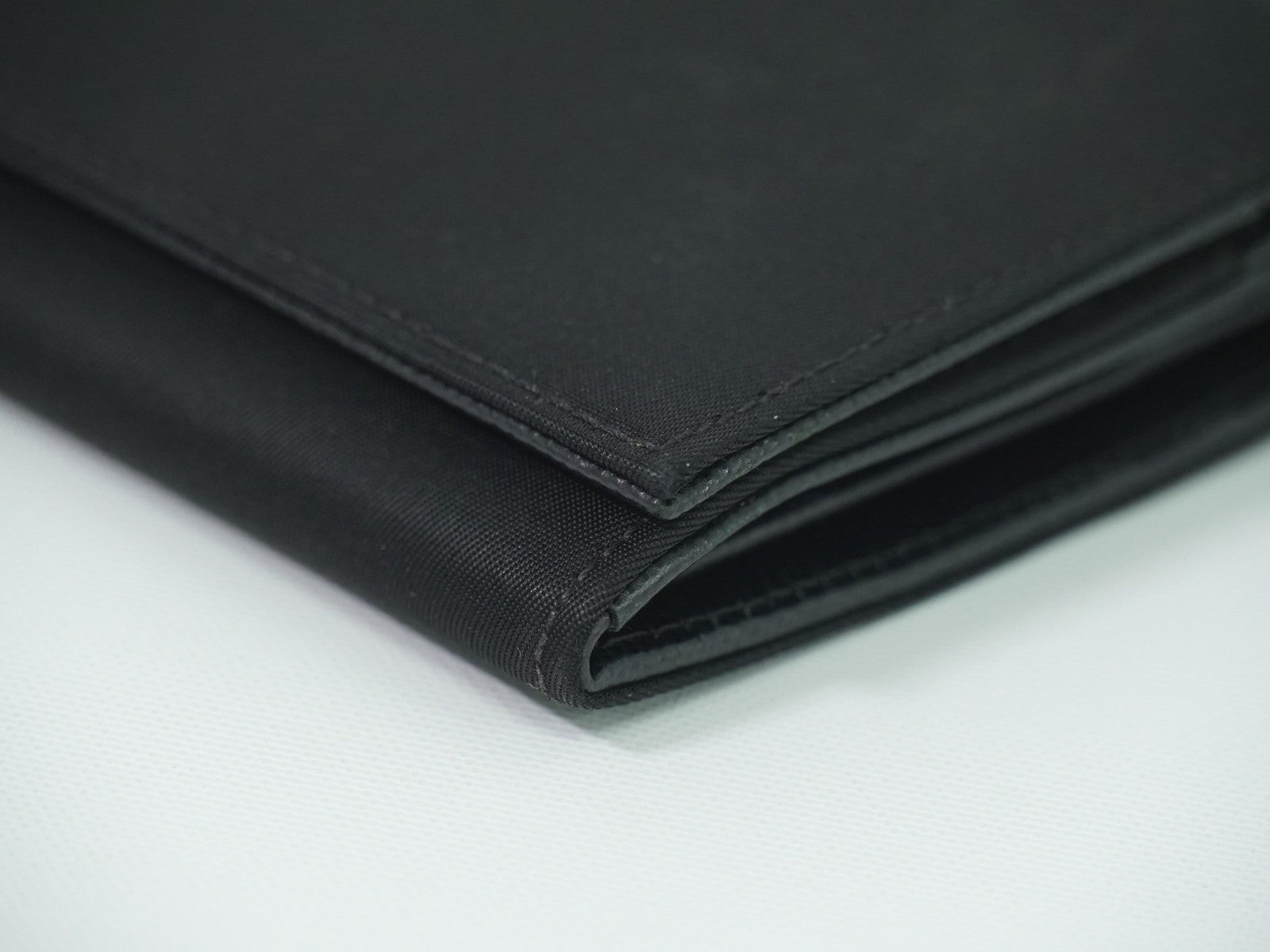 Prada Continental Wallet Tessuto, BLACK, NYLON, Wallets