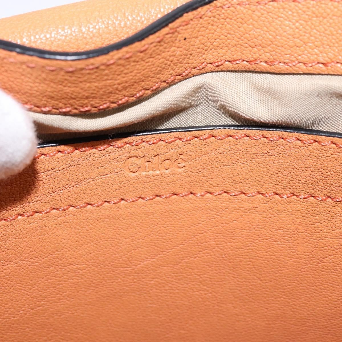 Chloe Elsie Crossbody Bag Leather, ORANGE, LEATHER, Shoulder bag