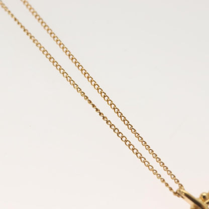 Christian Dior CD Round Pendant Necklace Metal, GOLD, METAL, Necklace