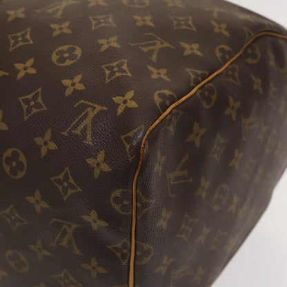 Louis Vuitton Keepall Bag Monogram Canvas, BROWN, CANVAS, Travel bag