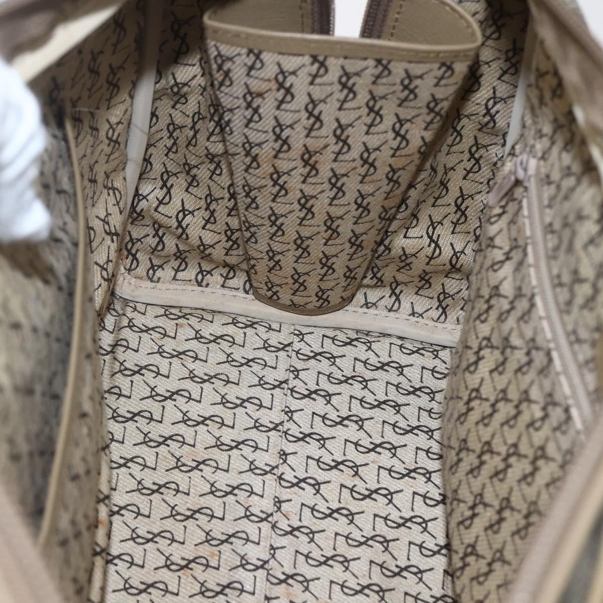 Saint Laurent Vintage Handbag PVC Leather, GRAY, PVC, Handbag