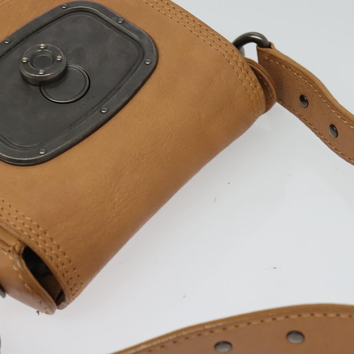 Celine Shoulder Bag Leather, BEIGE, LEATHER, Shoulder bag