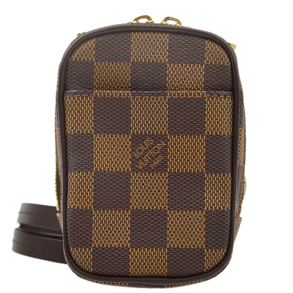 Louis Vuitton Etui Okapi Camera Case Damier, BROWN, CANVAS, Shoulder bag