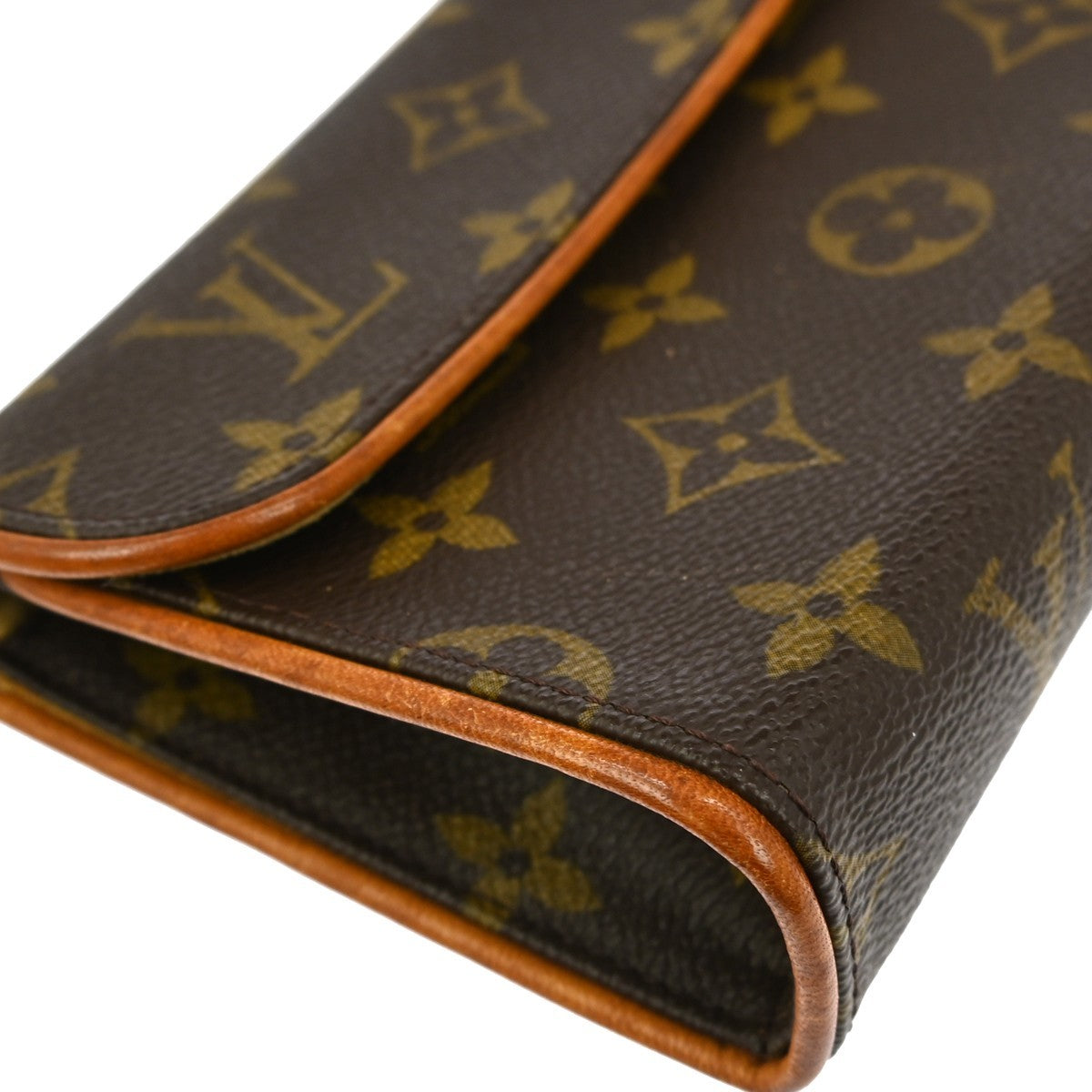 Louis Vuitton Florentine Pochette Monogram Canvas, BROWN, CANVAS, Clutche & pouche