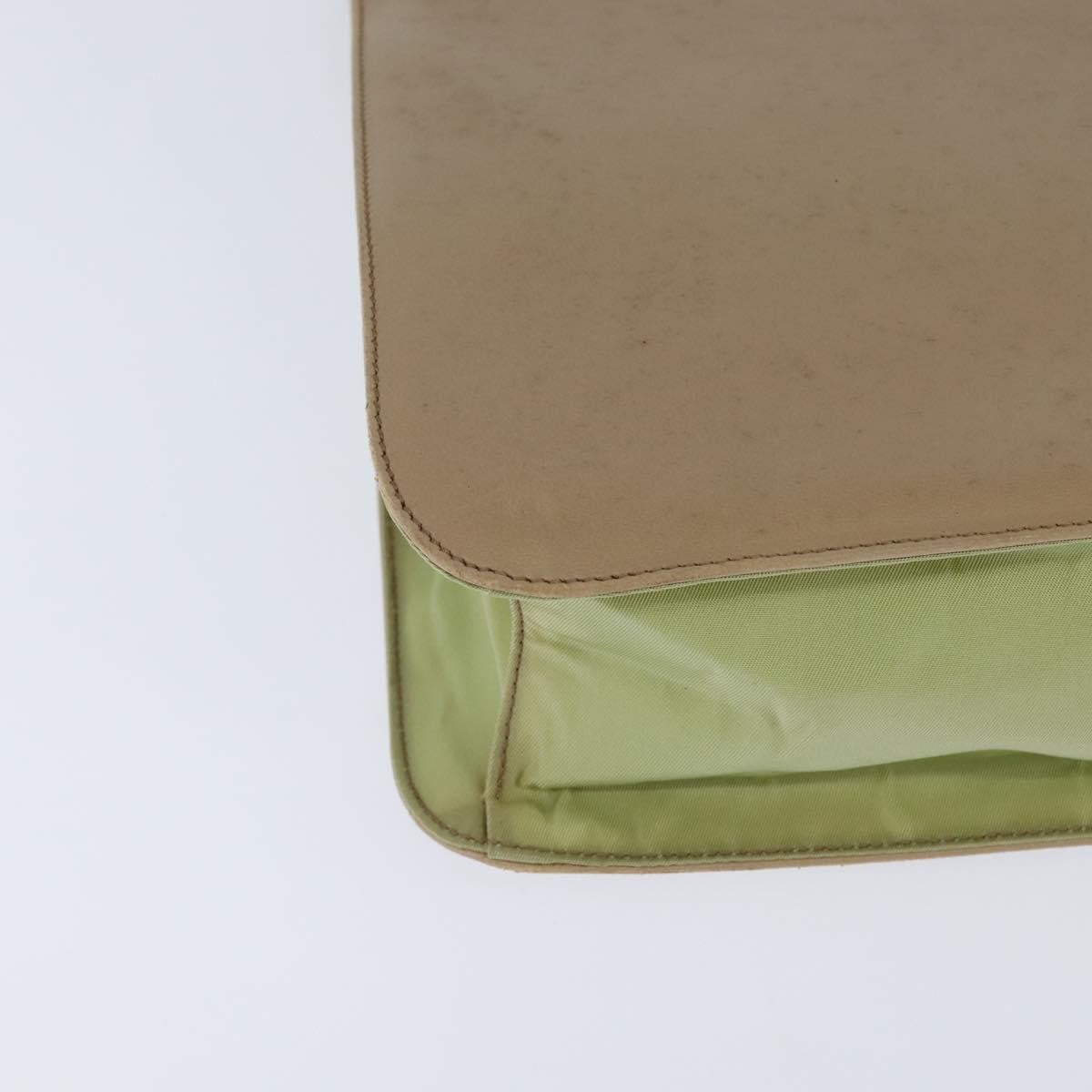 Prada Vintage Shoulder Bag Leather, BEIGE, LEATHER, Shoulder bag