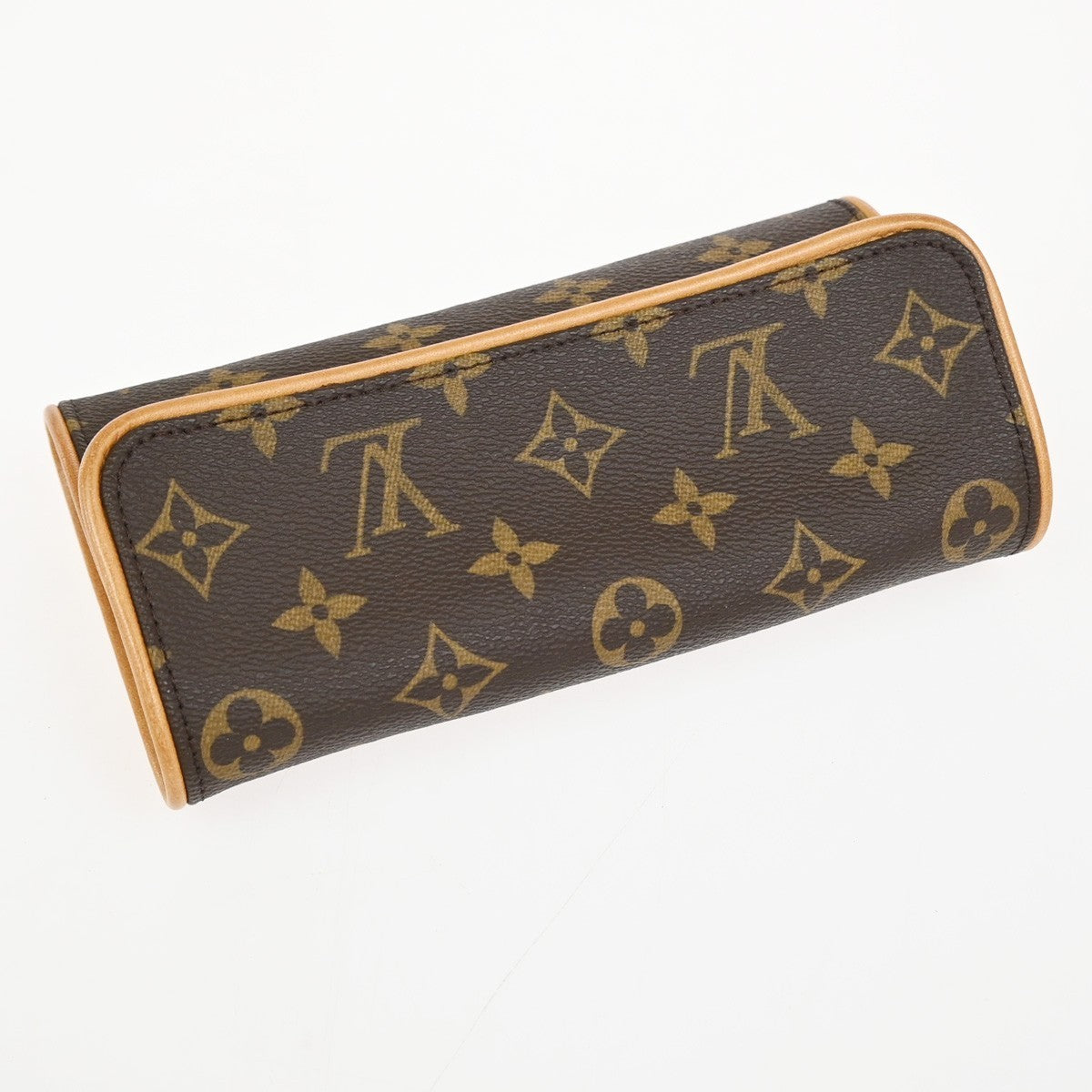Louis Vuitton Twin Handbag Monogram Canvas, Brown, Leather, Clutch