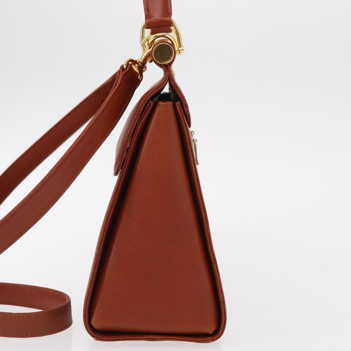 Valentino Garavani Vintage Handbag Leather, BROWN, LEATHER, Handbag