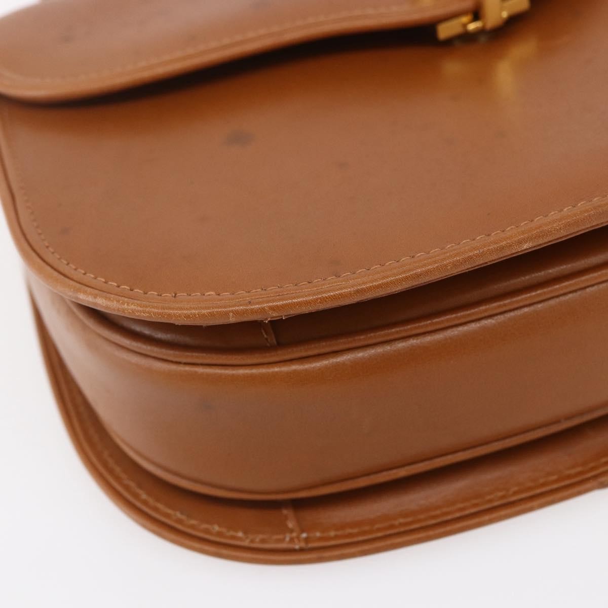 Gucci Vintage Handbag Leather, BROWN, LEATHER, Handbag