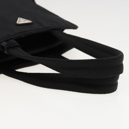Prada Bowling Shoulder Bag Tessuto, BLACK, NYLON, Shoulder bag