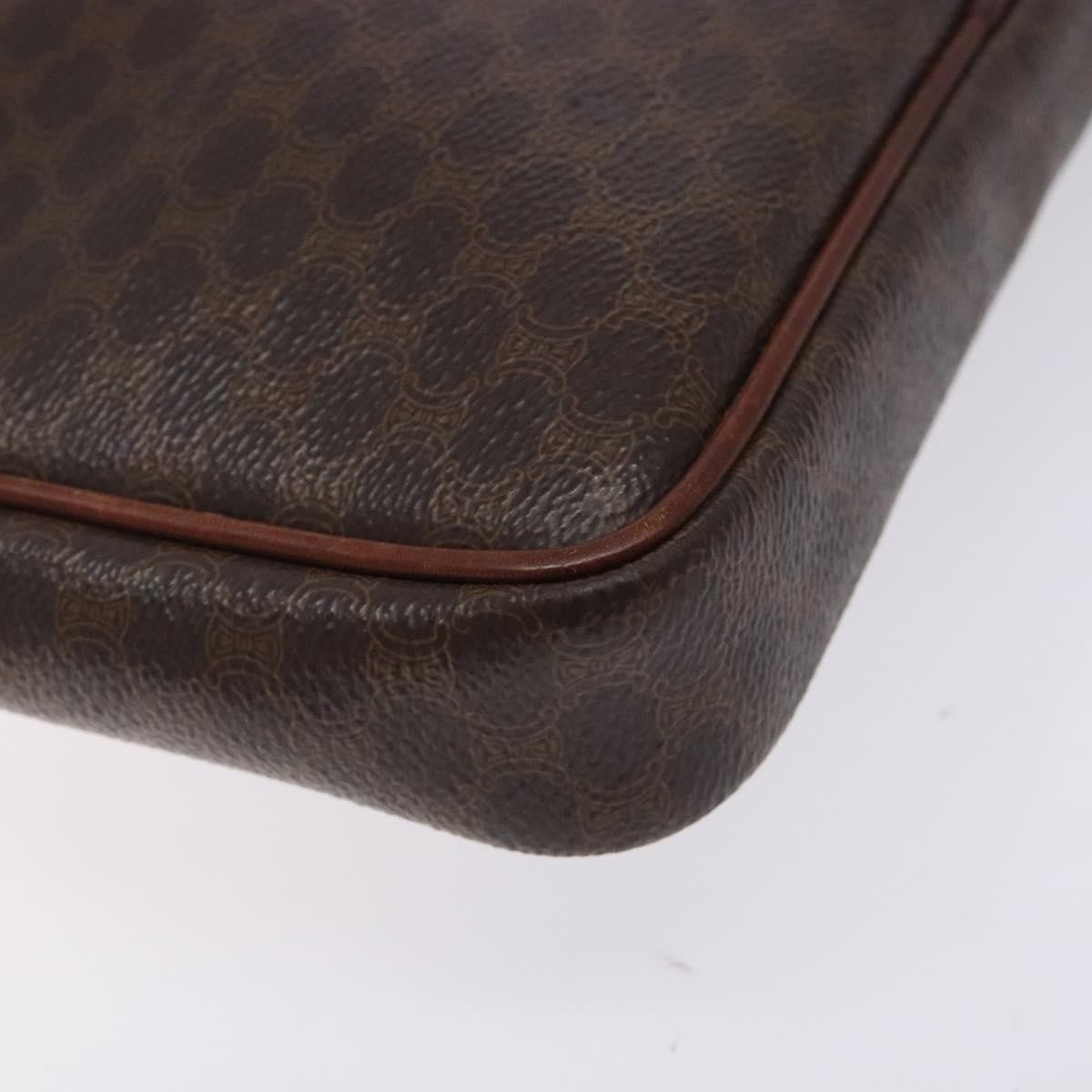 Celine Macadam Pochette Classic, BROWN, PVC, Clutche & pouche