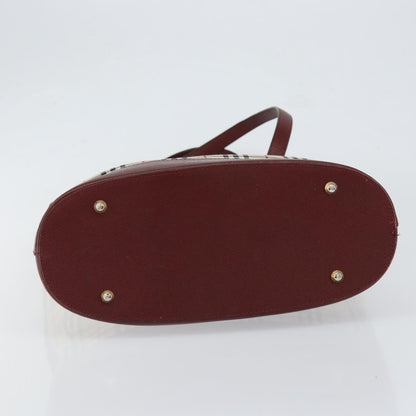 Burberry Nova Check Tote Canvas and Leather, BEIGE, CANVAS, Tote bag