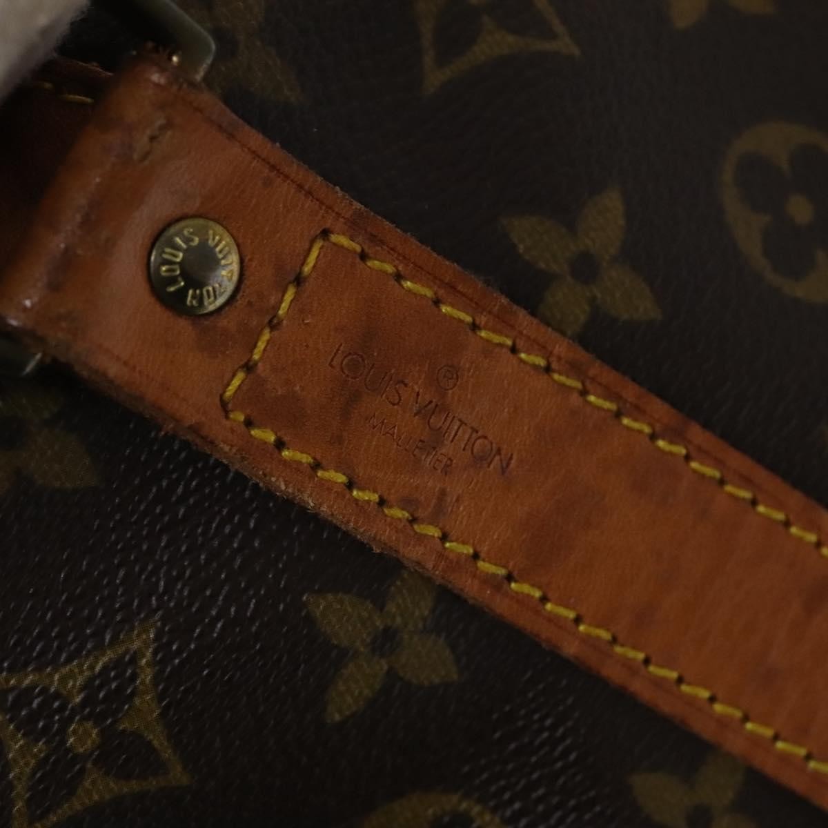 Louis Vuitton Keepall Bandouliere Bag Monogram Canvas, BROWN, CANVAS, Travel bag