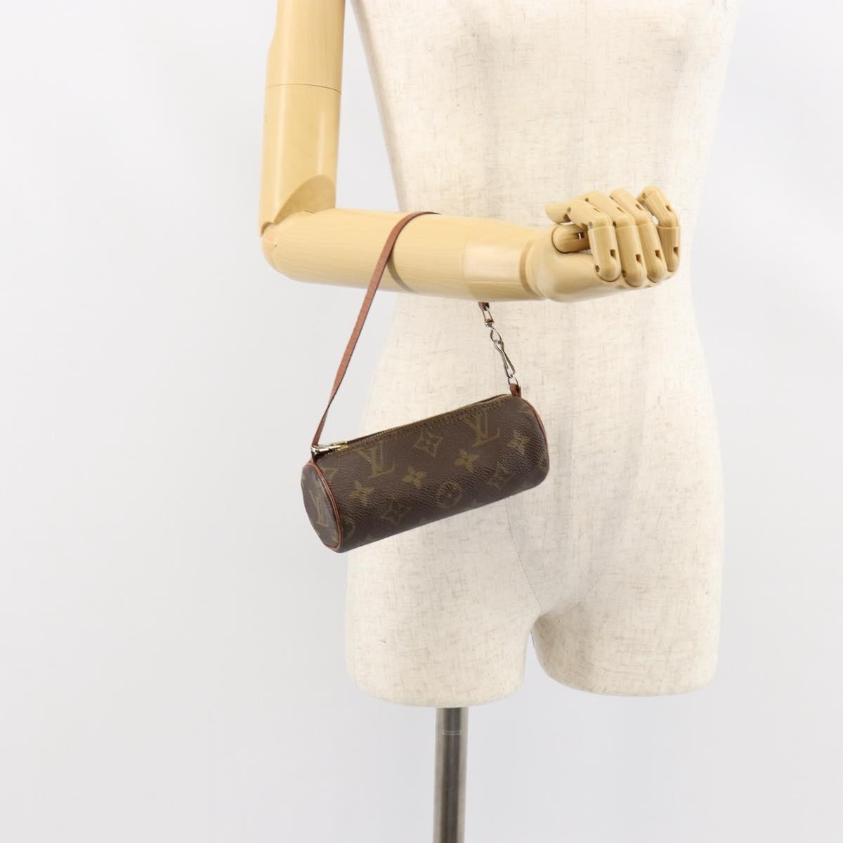 Louis Vuitton Papillon Pochette Monogram Canvas, BROWN, CANVAS, Clutche & pouche