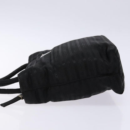 Prada Vintage Zip Handbag Tessuto, BLACK, NYLON, Handbag