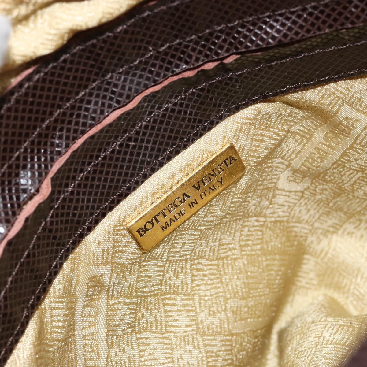 Bottega Veneta Vintage Shoulder Bag Leopard Print, BROWN, NYLON, Shoulder bag