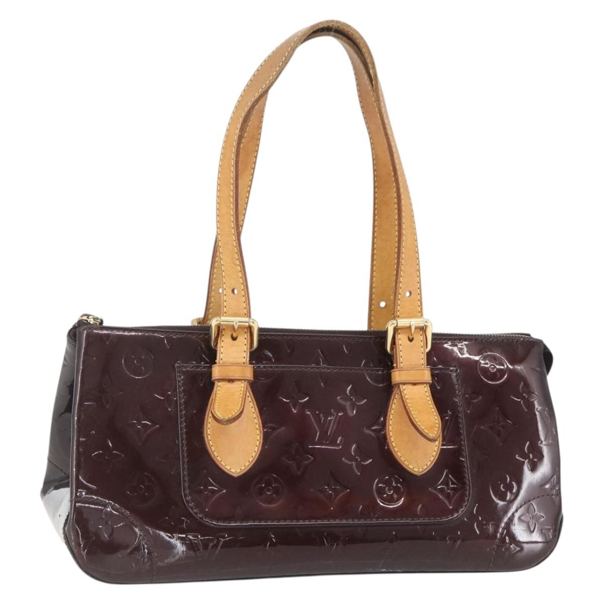Louis Vuitton Rosewood Avenue Handbag Monogram Vernis, BURGUNDY, PATENT_LEATHER, Shoulder bag