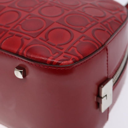 Salvatore Ferragamo Gancini Shoulder Bag Leather, RED, LEATHER, Shoulder bag