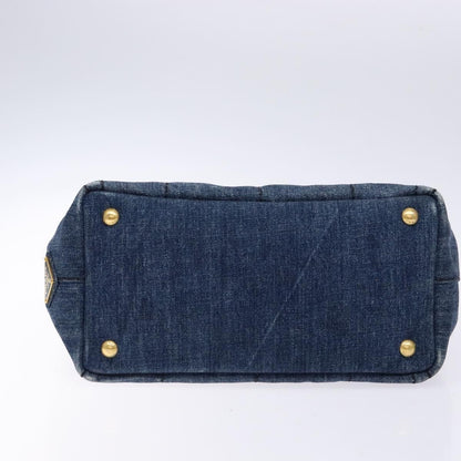 Prada Canapa Convertible Tote Denim, BLUE, DENIM_JEANS, Tote bag