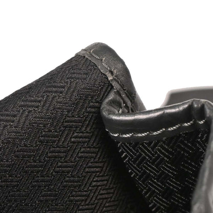 Christian Dior Vintage Trotter Flap Shoulder Bag Diorissimo Canvas, BLACK, CANVAS, Shoulder bag