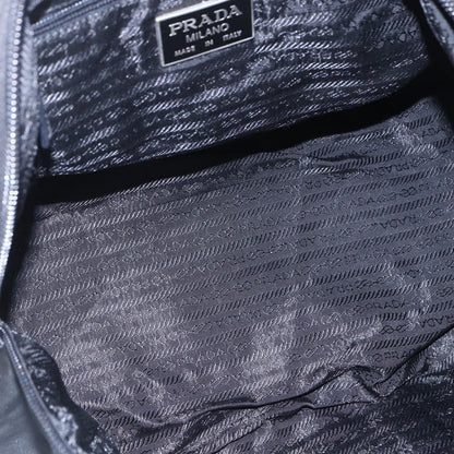 Prada Vintage Zip Handbag Tessuto, BLACK, NYLON, Handbag