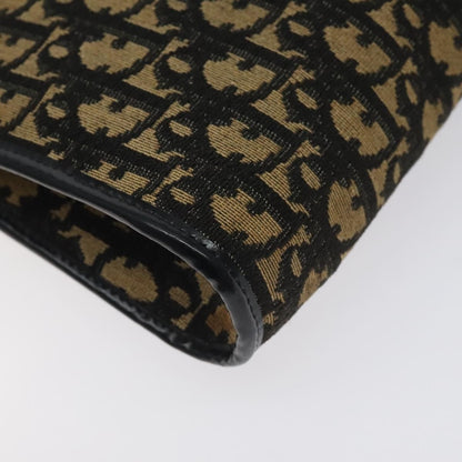 Christian Dior Vintage Trotter Shoulder Bag Canvas, NAVY, CANVAS, Shoulder bag