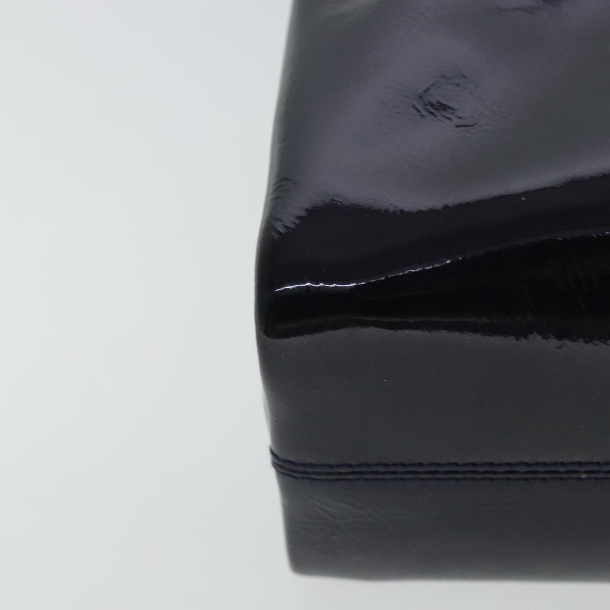 Bvlgari Top Handle Bag Patent leather, NAVY, PATENT_LEATHER, Handbag
