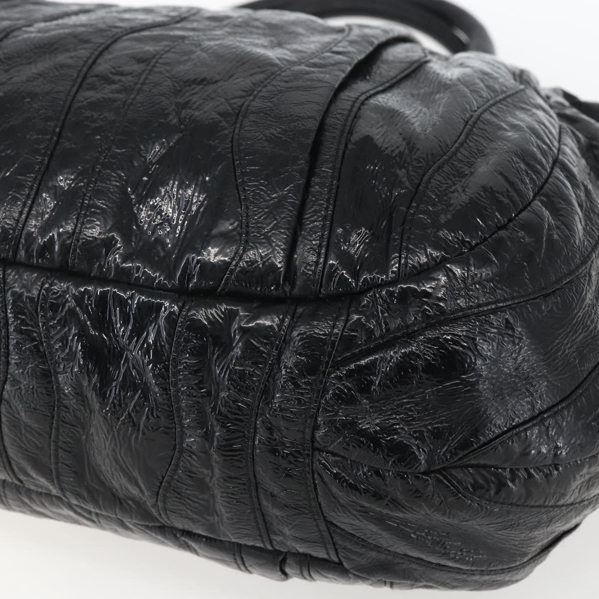 Prada Vintage Handbag Leather, BLACK, LEATHER, Handbag