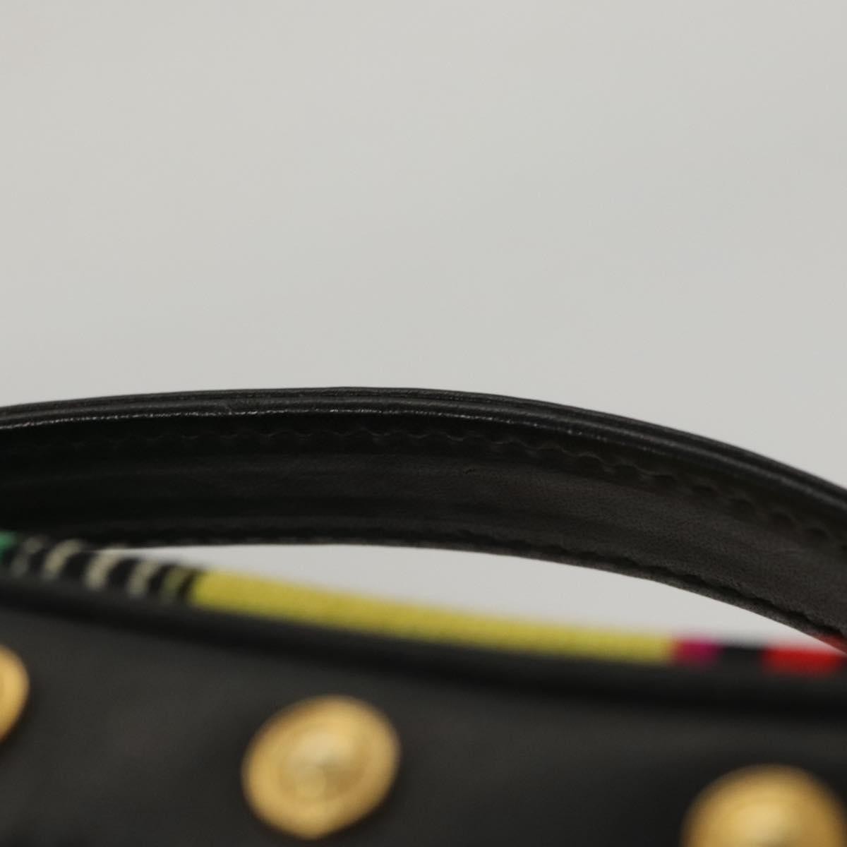 Versace Vanity Hand Bag Canvas and Leather, MULTICOLOUR, CANVAS, Clutche & pouche