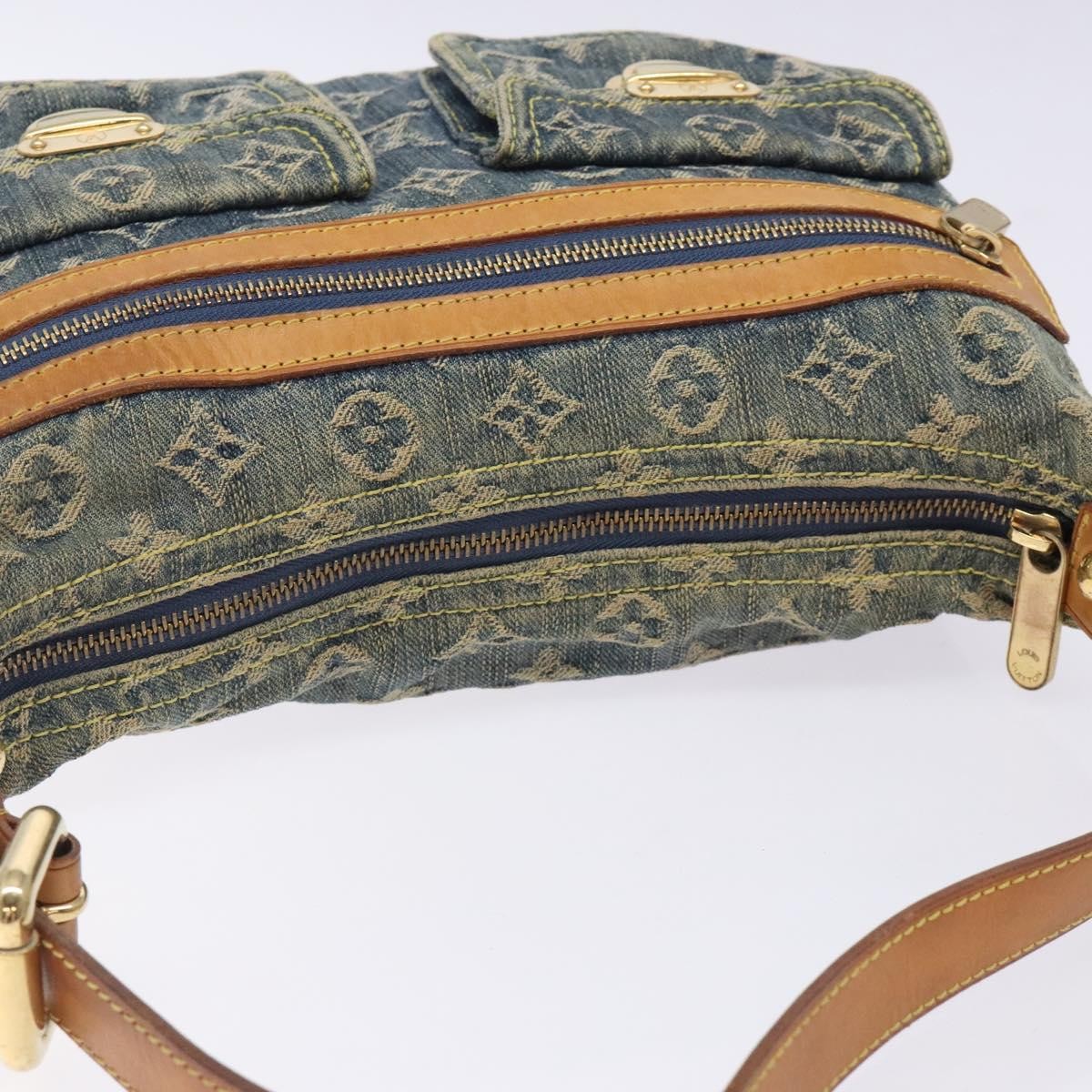 Louis Vuitton Baggy Handbag Denim, BLUE, DENIM_JEANS, Handbag