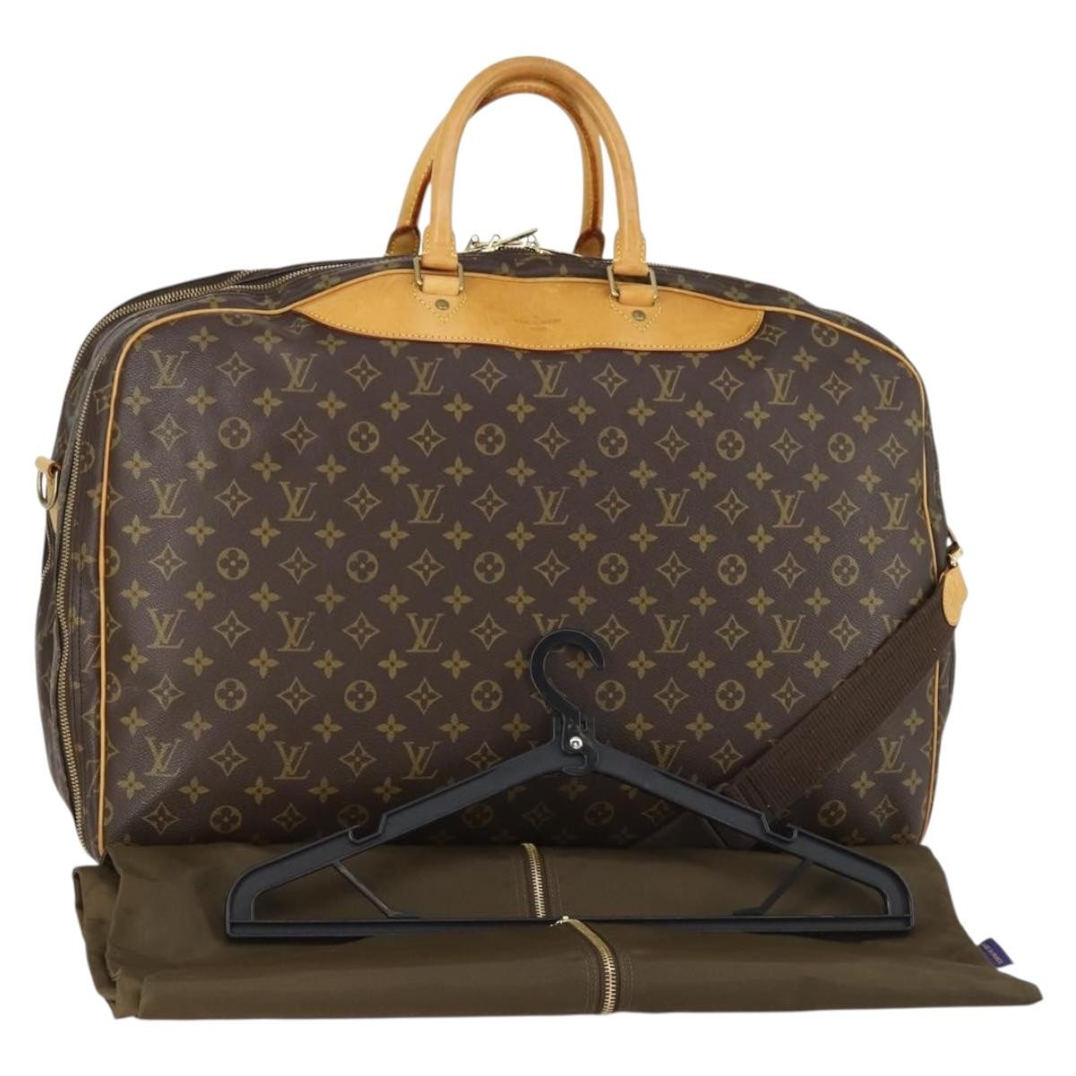 Louis Vuitton Alize Bag Monogram Canvas, BROWN, CANVAS, Travel bag