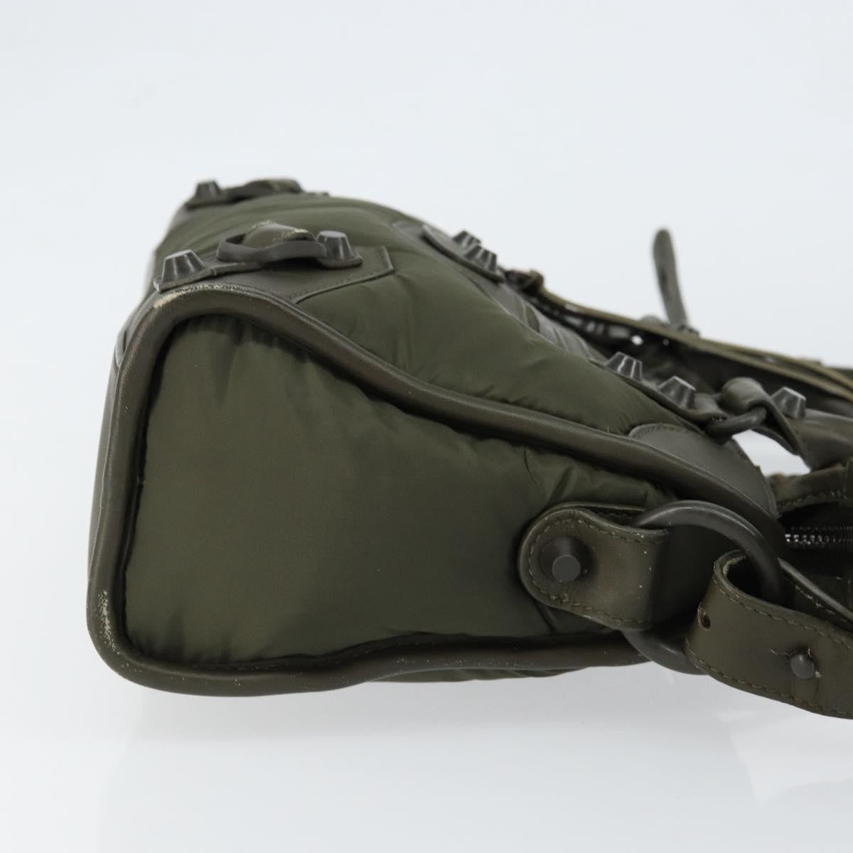 Balenciaga City Classic Studs Bag Leather, KHAKI, LEATHER, Handbag