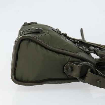 Balenciaga City Classic Studs Bag Leather, KHAKI, LEATHER, Handbag