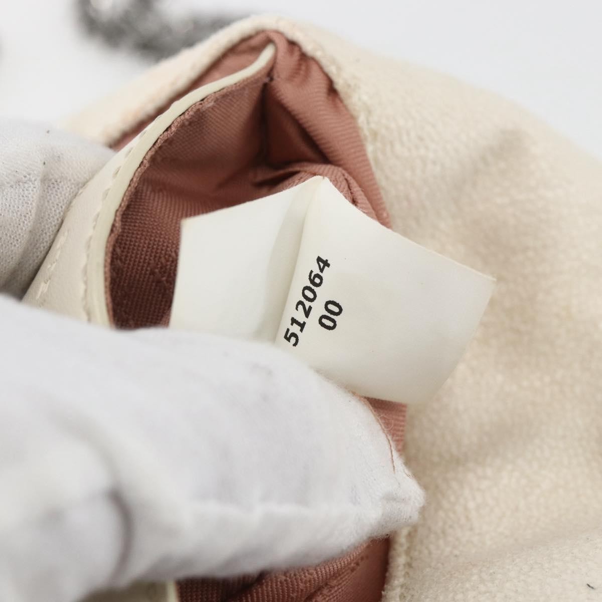 Stella McCartney Falabella Fold Over Crossbody Bag Shaggy Deer, WHITE, POLYESTER, Handbag