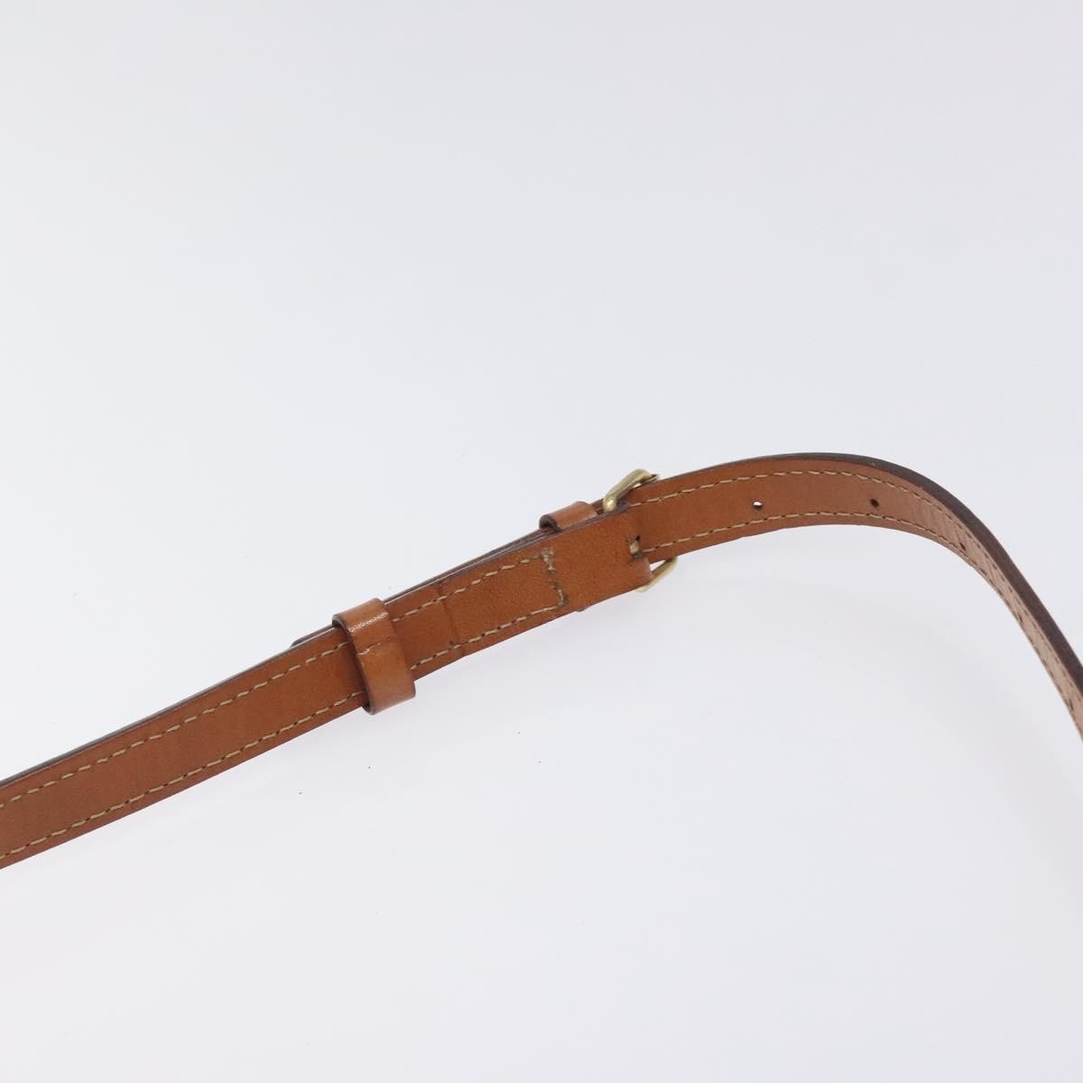 Celine Vintage Macadam Shoulder Bag Canvas and Leather, BROWN, CANVAS, Shoulder bag