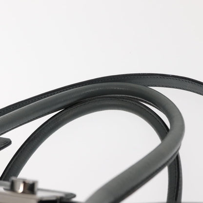 Prada Twin Pocket Lock Flap Tote Glace Calf, GRAY, LEATHER, Tote bag