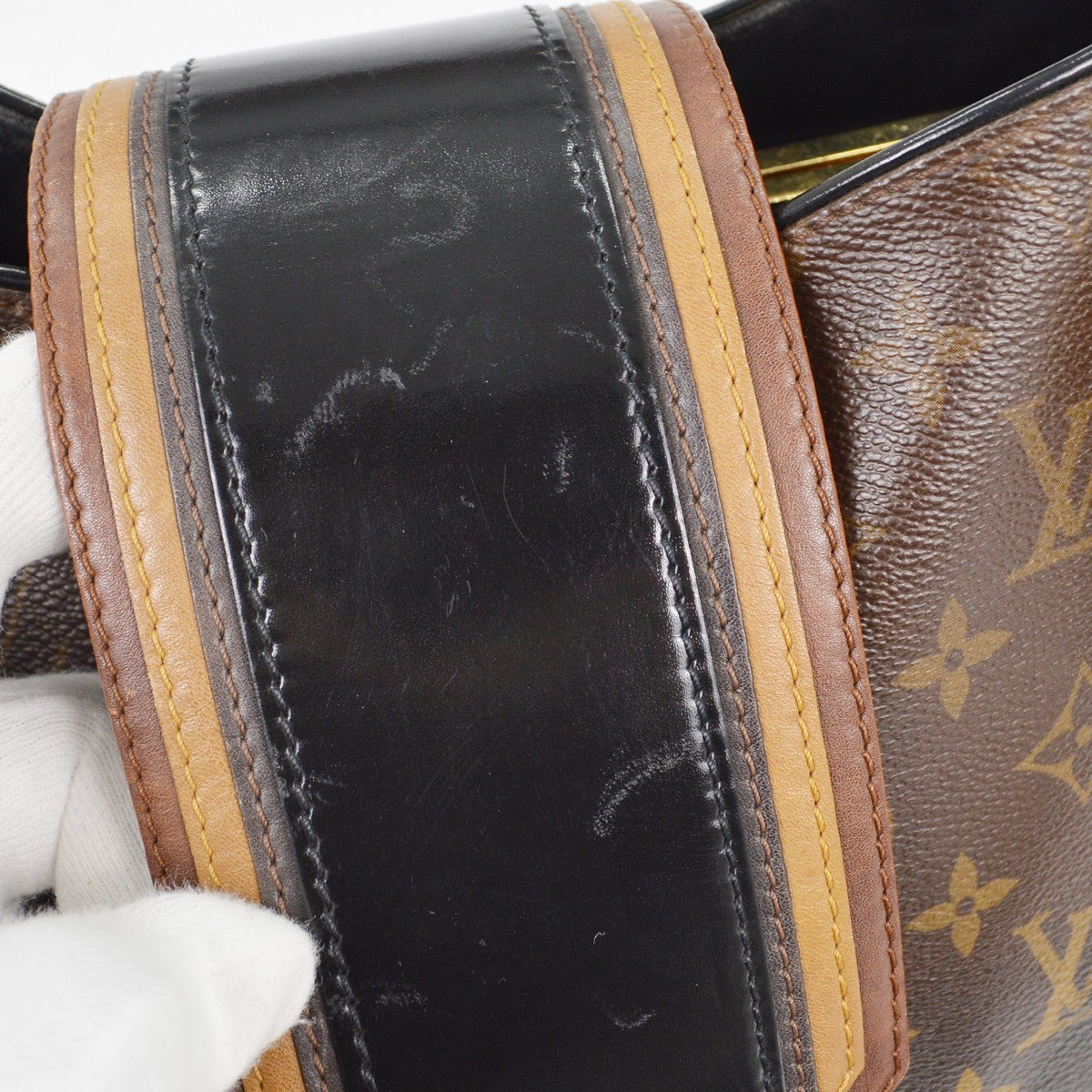 Louis Vuitton Griet Handbag Limited Edition Monogram Mirage, BROWN, CANVAS, Handbag