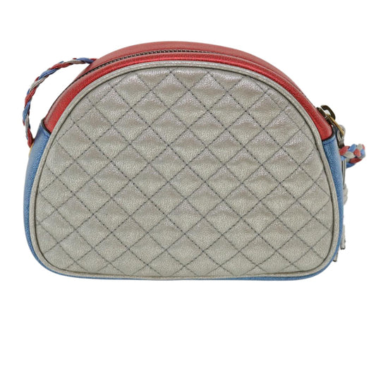 Gucci Trapuntata Camera Shoulder Bag Quilted Laminated Leather, RED, LEATHER, Shoulder bag