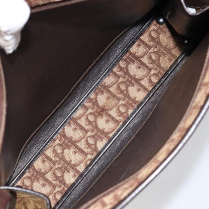 Christian Dior Vintage Trotter Handbag Canvas, BEIGE, CANVAS, Handbag