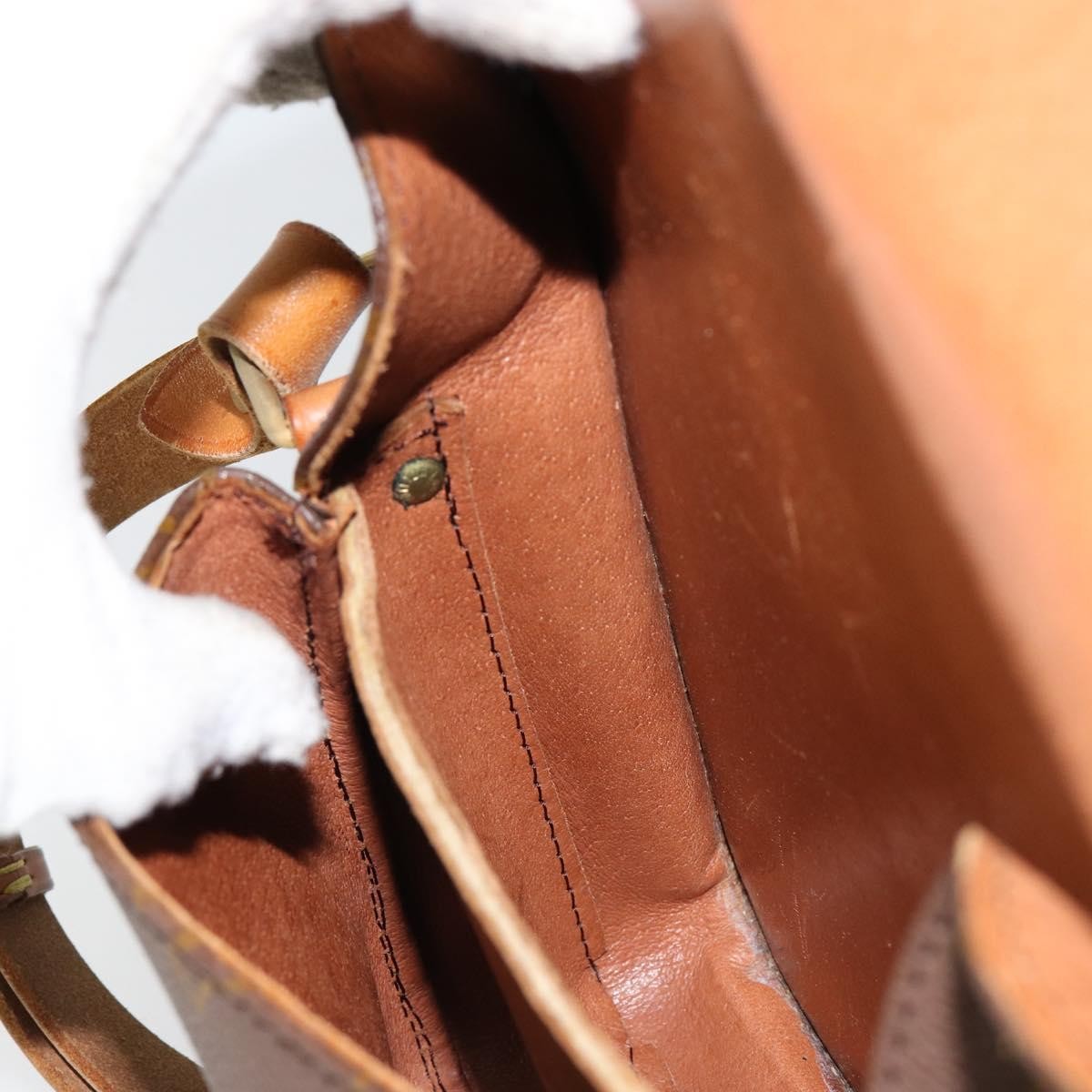 Louis Vuitton Cartouchiere Handbag Monogram Canvas, BROWN, CANVAS, Shoulder bag