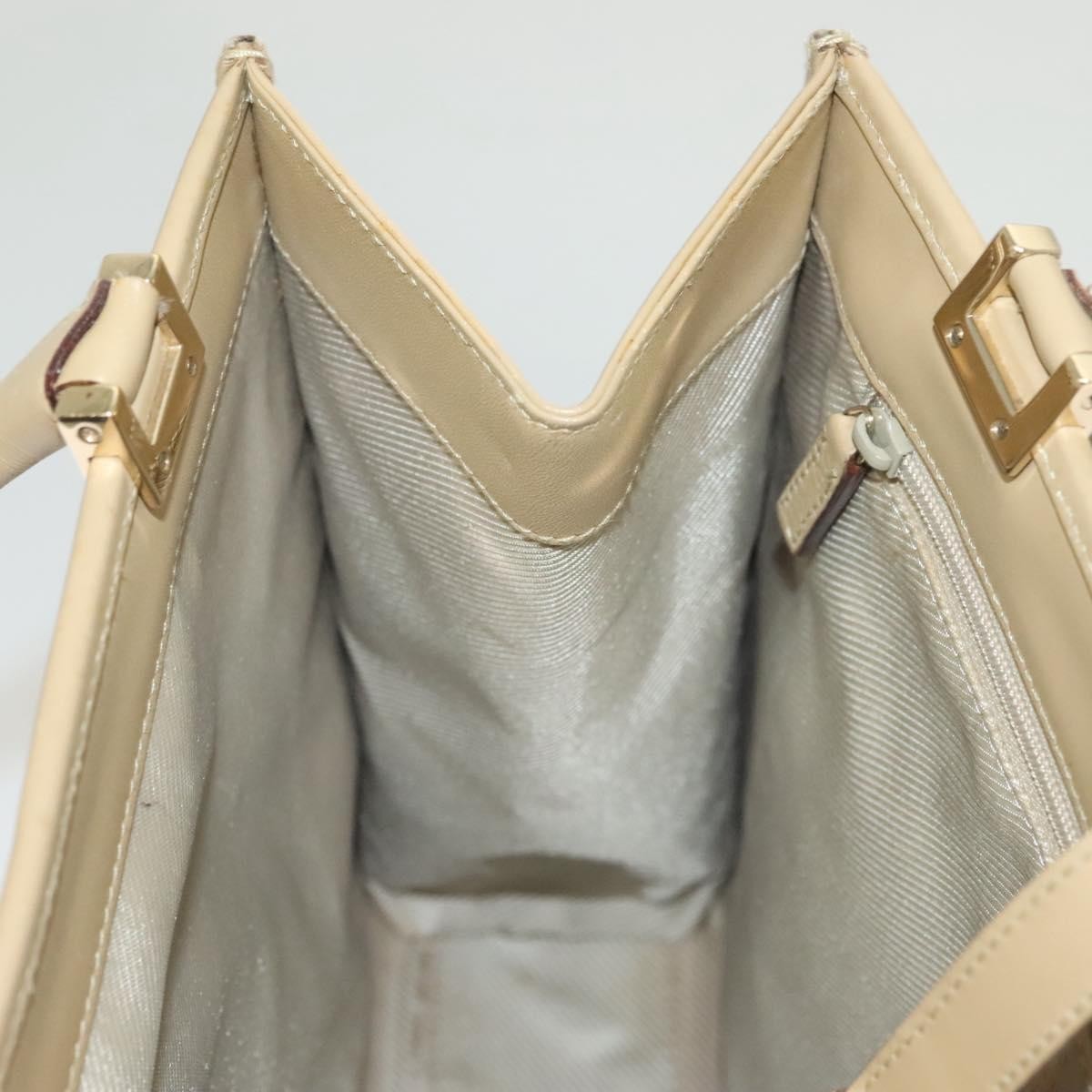 Gucci Vintage Jackie Handbag Leather, BEIGE, LEATHER, Handbag